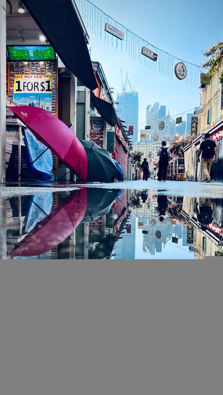 Shot of the streets after a thunderstorm.